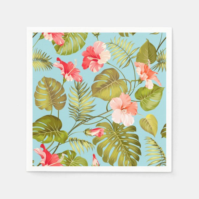 Serviette En Papier Tropical (Devant)