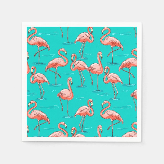 Serviette En Papier Tropical (Devant)