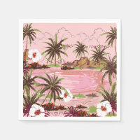 Tropical Isle Palms Plante et mer rose