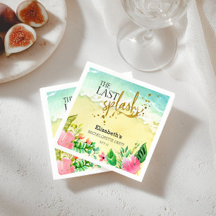 Serviette En Papier Tropical La dernière éclaboussure Enterrement de v