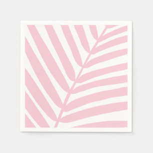 Serviette En Papier Tropical Palm Leaf Baby Rose