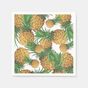 Serviette En Papier Tropical Yummy Ananas Motif Papier Serviette