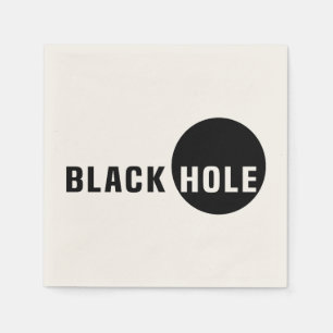 Serviette En Papier Trou noir