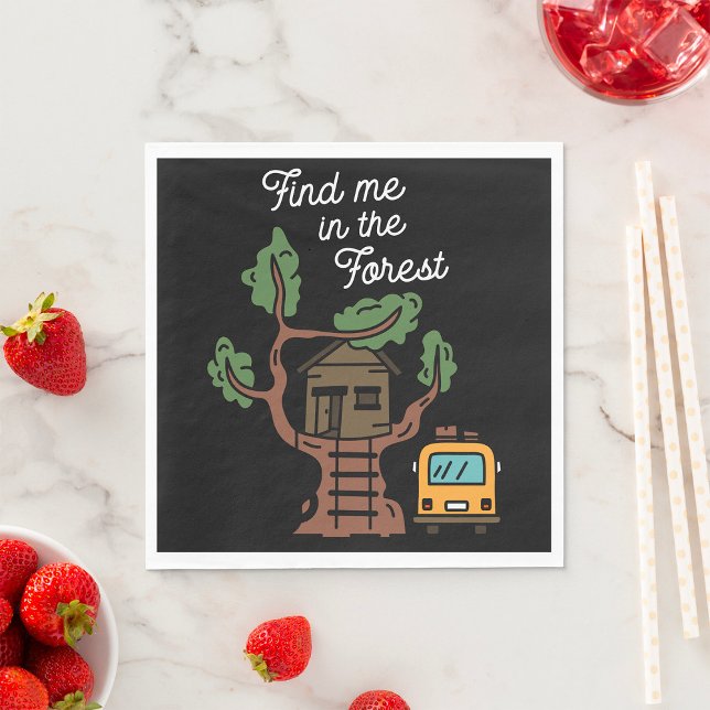Serviette En Papier Trouvez-Moi Dans La Forêt (Créateur téléchargé)