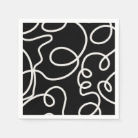 Trucs De Brosse Abstrait Noir Et Blanc