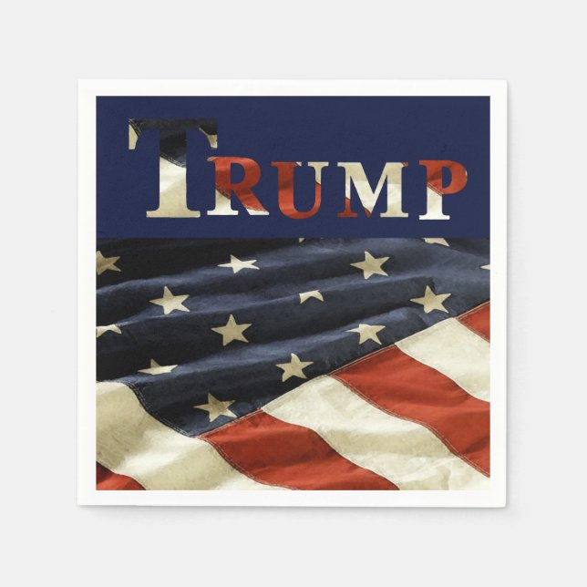 SERVIETTE EN PAPIER TRUMP (Devant)