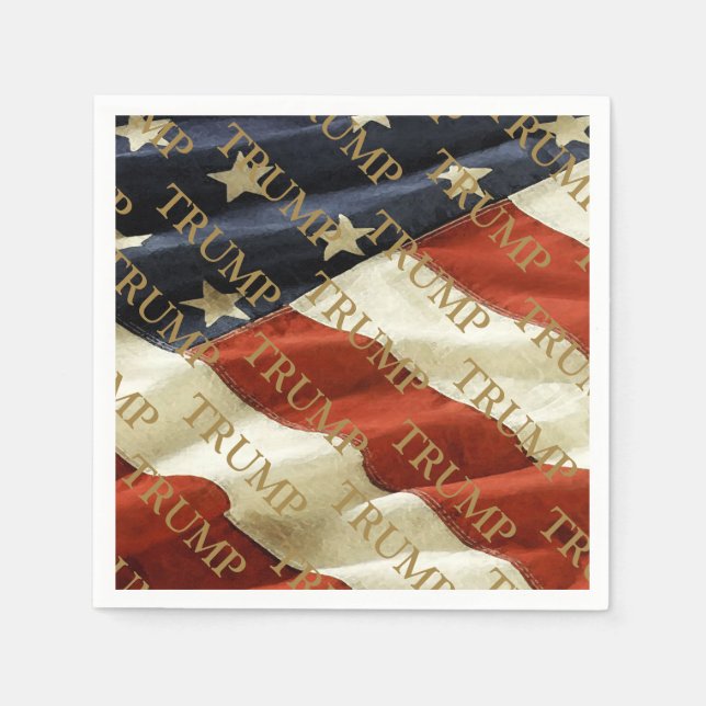SERVIETTE EN PAPIER TRUMP (Devant)