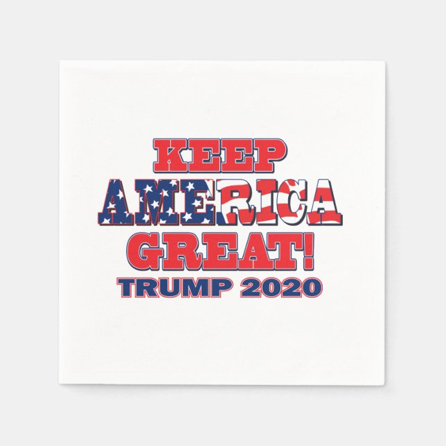 Serviette En Papier Trump 2020 (Devant)