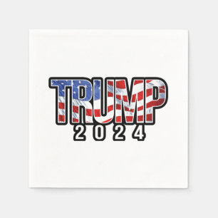 Serviette En Papier Trump 2020 - Drapeau d'embrasement