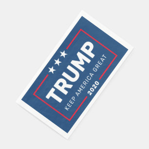Serviette En Papier Trump 2020 Garder l'Amérique grande