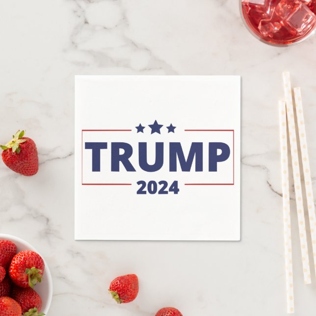 Serviette En Papier Trump 2024 (En situation)
