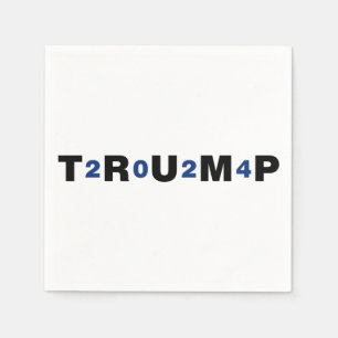 Serviette En Papier Trump 2024 bleu