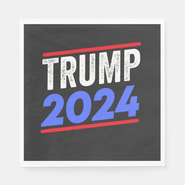 Serviette En Papier Trump 2024 Pour le président Donald Jr. Maga Elect (Devant)