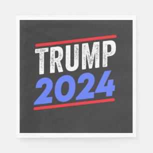 Serviette En Papier Trump 2024 Pour Président Donald Jr. Maga Élection