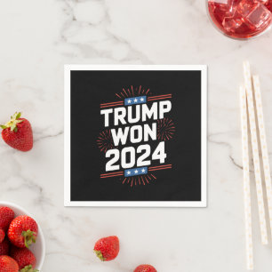 Serviette En Papier Trump A Gagné Le 47E Président De La Maison Blanch