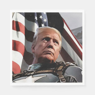 Serviette En Papier Trump patriotique
