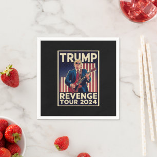 Serviette En Papier Trump Revenge Tour 2024 Élections politiques 2024