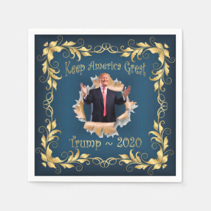 Serviette En Papier Trump Souvenir Breakdown Napkins commémoratif ~