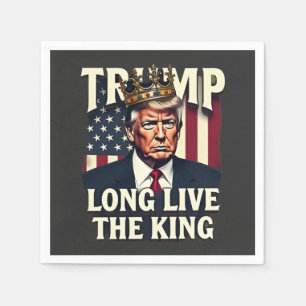 Serviette En Papier Trump Vive le Roi Pro Trump Patriotique