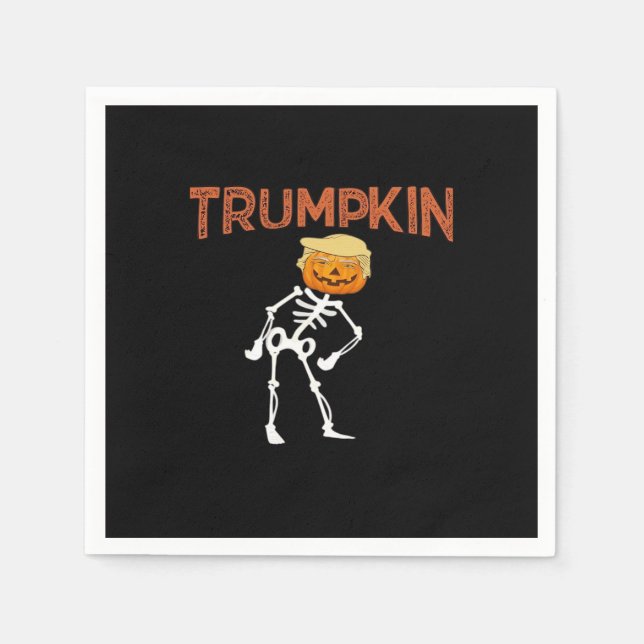 Serviette En Papier Trumpkin Halloween Funny Classic (Devant)