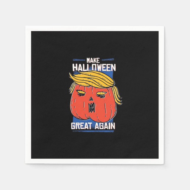 Serviette En Papier Trumpkin Halloween Pupmkin Classic (Devant)