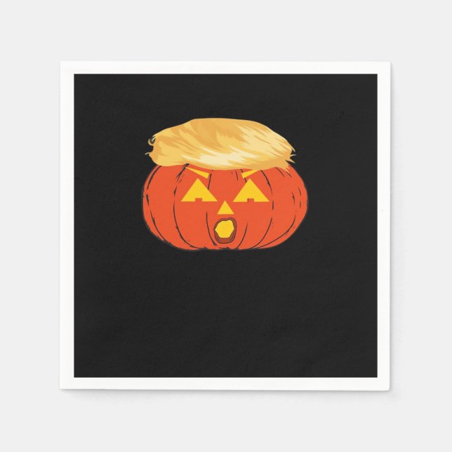 Serviette En Papier Trumpkin Jack O'Lantern (Devant)