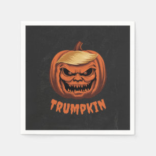 Serviette En Papier Trumpkin - Le Citrouille d'Halloween de Donald Tru