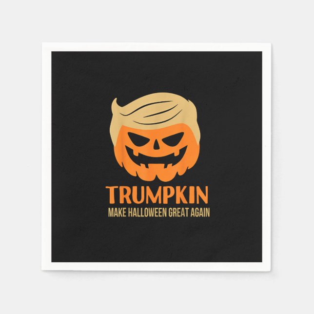 Serviette En Papier Trumpkin Make Halloween Great Again (Devant)