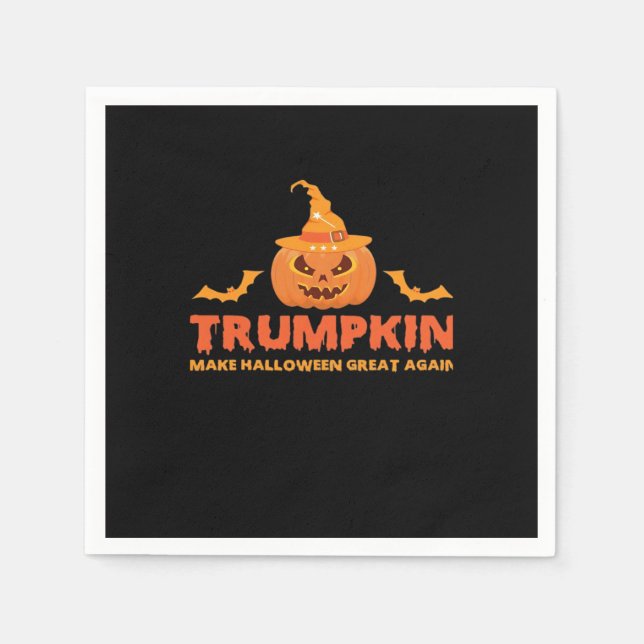 Serviette En Papier Trumpkin Make Halloween Great Again (Devant)