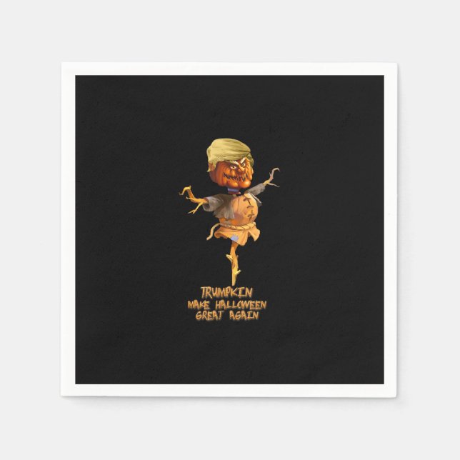Serviette En Papier Trumpkin Make Halloween Great Again (Devant)