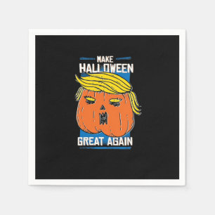 Serviette En Papier Trumpkin Make Halloween Great Again