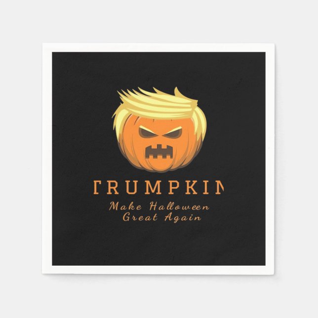 Serviette En Papier Trumpkin rend Halloween grand à nouveau - Déplaisa (Devant)