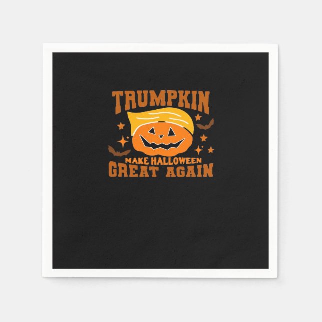 Serviette En Papier Trumpkin rend Halloween grand à nouveau - Éffrayan (Devant)