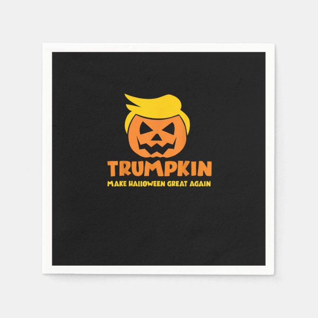 Serviette En Papier Trumpkin rend Halloween grand à nouveau Jack-o'-la (Devant)