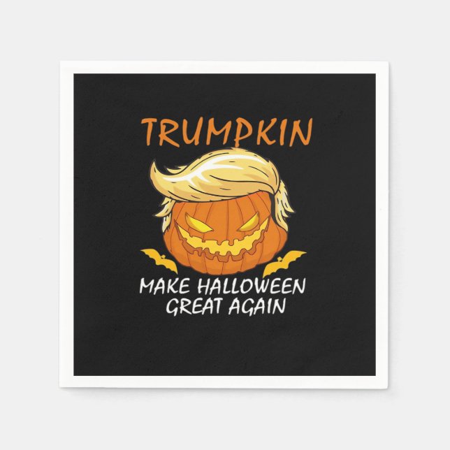 Serviette En Papier Trumpkin rendre Halloween grand à nouveau classiqu (Devant)