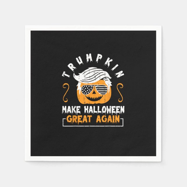 Serviette En Papier Trumpkin Rendre Halloween grand à nouveau drôle Ci (Devant)