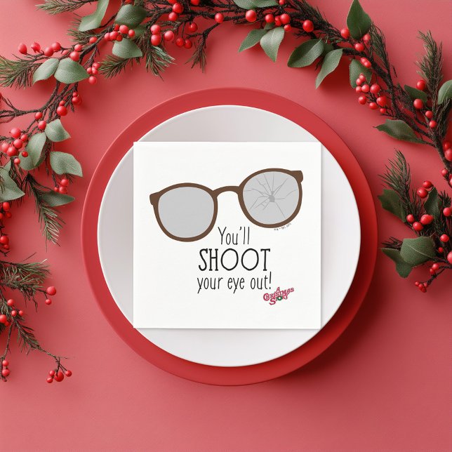 Serviette En Papier Tu Tireras L'Oeil ! (Napkin simulated on plate)