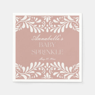 Serviette En Papier Tuile Talavera rose Espagne Fiesta Baby Sprinking