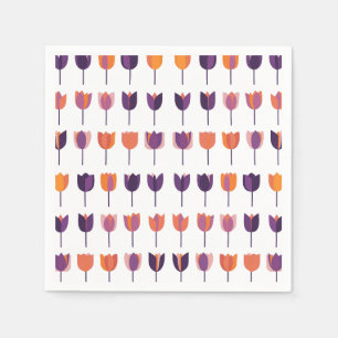 Serviette En Papier Tulipes