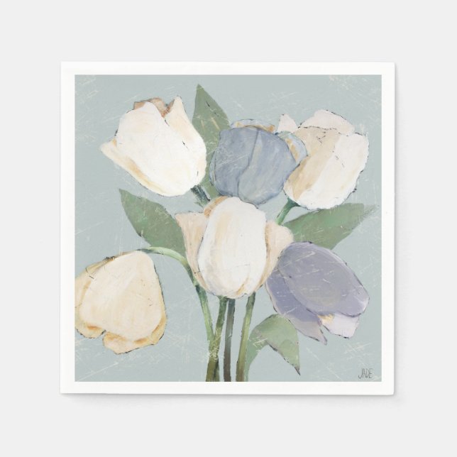 Serviette En Papier Tulipes françaises (Devant)