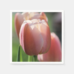 Serviette En Papier Tulipes roses