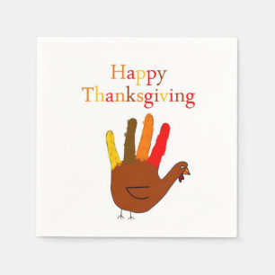 Serviette En Papier Turquie de Thanksgiving