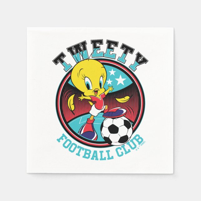 Serviette En Papier TWEETY™ Football Club Badge (Devant)