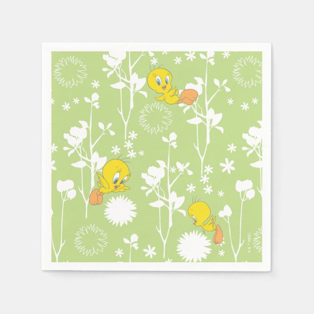 Serviette En Papier TWEETY™ - Vibes au printemps (Devant)