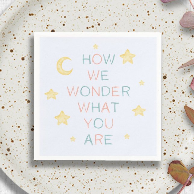 Serviette En Papier Twinkle Little Star Comment nous nous demandons la (Créateur téléchargé)