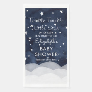 Serviette En Papier Twinkle Little Star Whimsical Baby shower Papier G