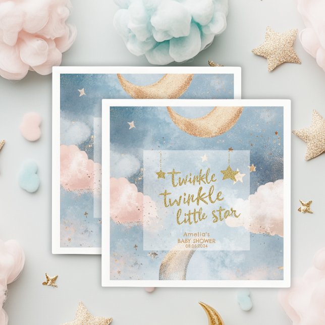 Serviette En Papier Twinkle scintiller petite étoile Baby shower migno (Créateur téléchargé)