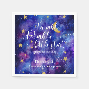 Serviette En Papier Twinkle Twinkle Little Star Baby shower Galaxy