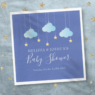 Serviette En Papier Twinkle Twinkle Little Star Fête Bébé Garçon Bleu