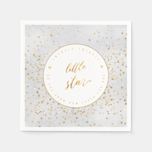 Serviette En Papier Twinkle Twinkle Little Star Genre Neutral serviett (Devant)